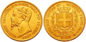 marengo oro italiano 20 lire