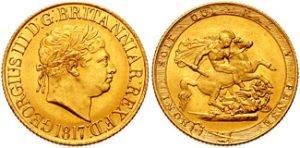 sterlina oro giorgio iii 1817