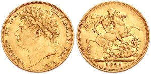 sterlina oro giorgio iv 1821