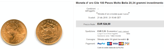 100 pesos cile ebay