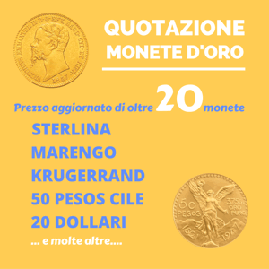 quotazione monete oro